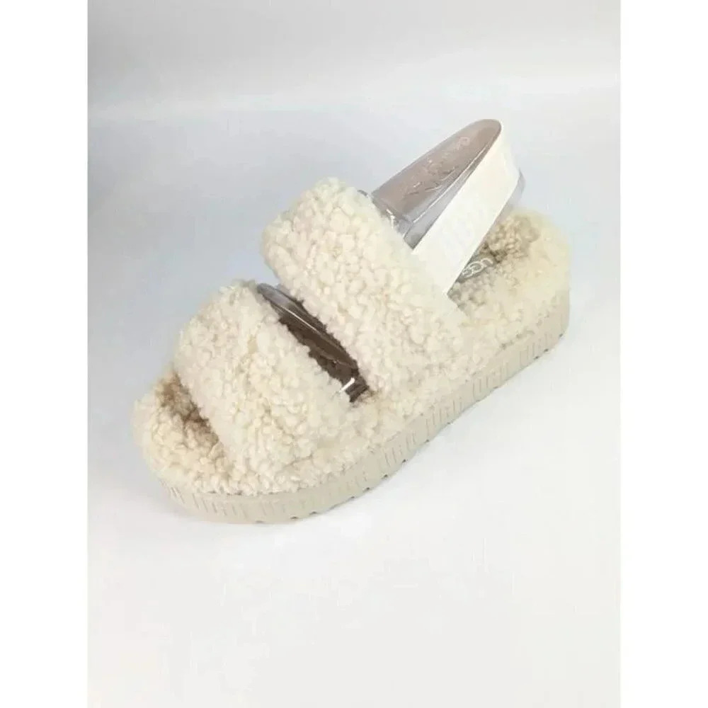 **Single Left Shoe** UGG Womens Oh Fluffita Sheepskin Flatform Size 6 US